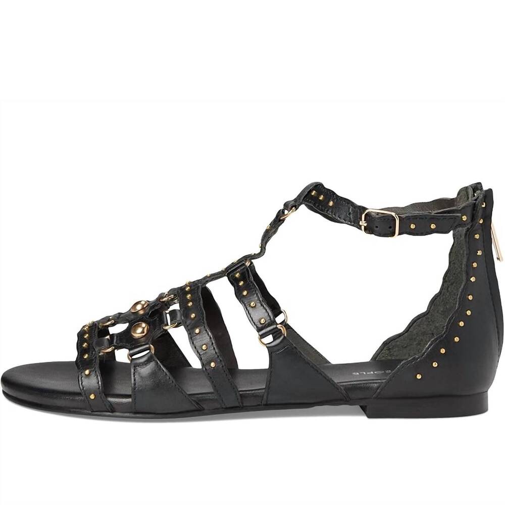 NEW FREE PEOPLE women's jade gladiator sandal in black - Picture 3 of 6